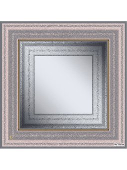 Desenli Kesik Elyaf Seri Eeşarp Askısı İle Birlikte Pudra Gri