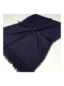 Düz Renk Cotton Seri Askısı İle Birlikte 75x200 Cm Lacivert Şal