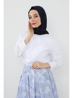 İç Boneli Hazır Penye Lacivert Şal,ps