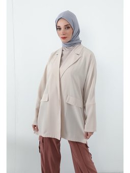 Penye İç Boneli Krep Şal,ps Gri