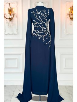 Alya Abiye Elbise Lacivert