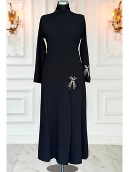 Tuay Siyah Abiye Elbise