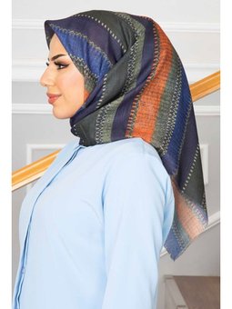 Oliver Desenli Soft Haki Eşarp