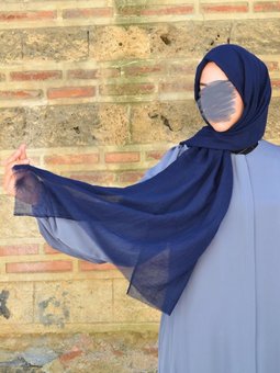 Konfor Bambu Şal Lacivert Şal– Tok Duruşlu, Kaymaz