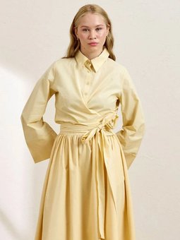 Bağlamalı Sarı Gömlek