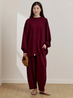 Şalvar Bordo Takım