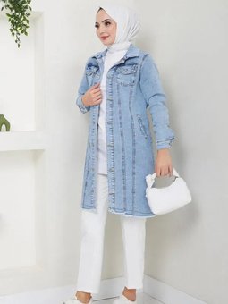 Denim Mavi Ceket