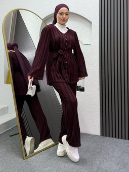 Bordo Gamze İkili Takım