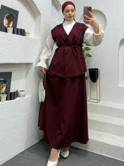 Bordo Luna İkili Takım