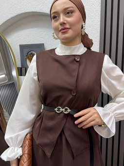 Kahverengi Nisa İkili Takım Kahve