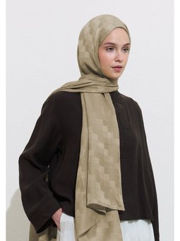 Nori İpeksi Jakar Naturel Bej Şal