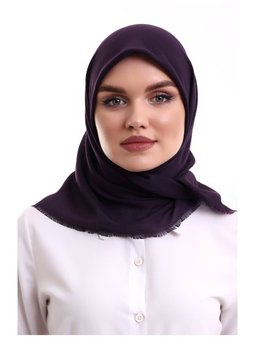 Pamuklu Pano Düz Desensiz Örtü Mor