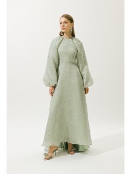 Jakar Organze Abiye Elbise Mint