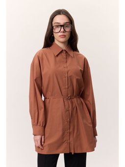 Kemer Detaylı Turuncu Tunik