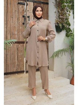 Büzgü Detaylı Vizon Takım