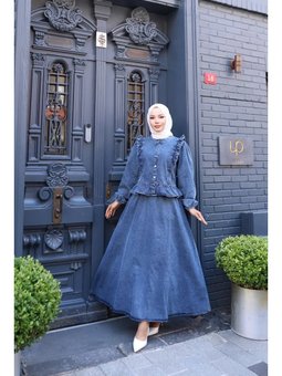 Fırfırlı Ceketli Takım