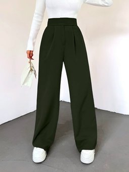 Beli Cırtlı Likralı Haki Pantolon