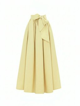 Beli Lastiki Piliseli Paraşüt Açık Sarı Etek