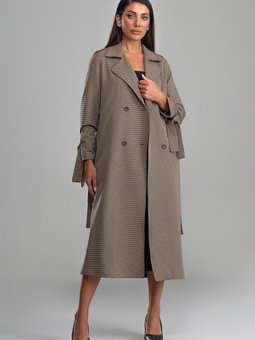 Nora Kadın Oversize Camel Trençkot