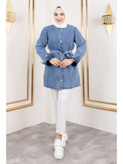 Helen Denim Açık Mavi Ceket