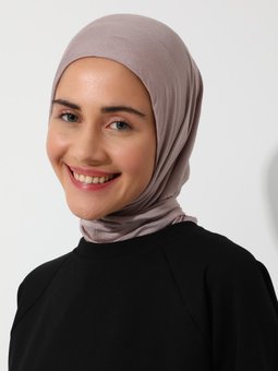 Pratik Fularlı Penye Duman Şal