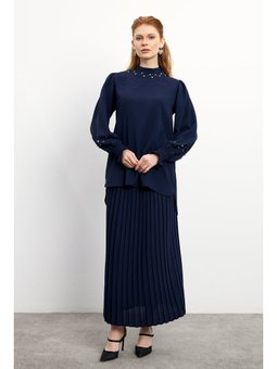 Valeria Etek Bluz Lacivert Takım