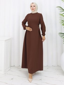 Kahverengi Elbise