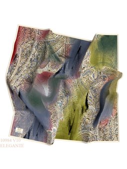 Batik Desen Elegante Seri Viscon Eşap Askısı İle Birlikte 100x100 Cm Haki Vizon