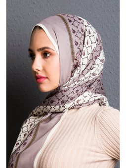 Çizgili Desen Pavia Seri Askısı İle Birlikte 90x200 Cm Bej Şal Sarı