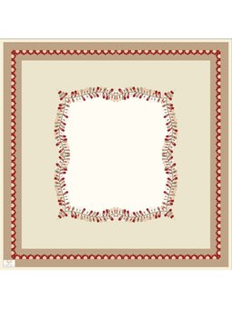 Desenli Italian Cashmere Seri Askısı İle Birlikte Bordo Eşarp