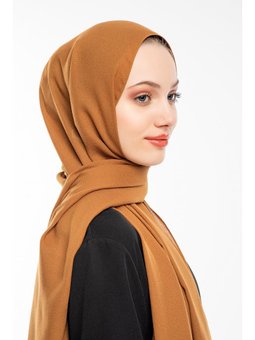 Düz Desen Lome Seri Şal Askısı İle Birlikte 75x200 Cm Bakır