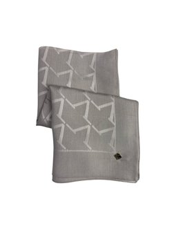 Düz Renk Jakarlı Yün Seri Askısı İle Birlikte 120x120 Cm Pudra Eşarp