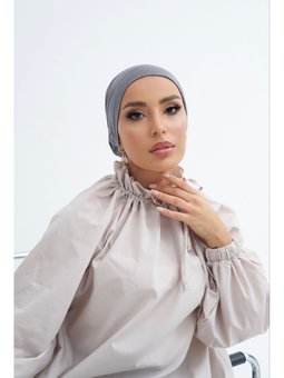 Solid Colors Lyocell Seri Boru Bone Gri