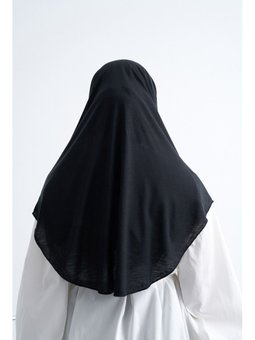 Solid Colors Lyocell Seri Nikab Siyah