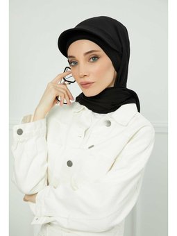 Siperlikli Penye Siyah Şal,ss