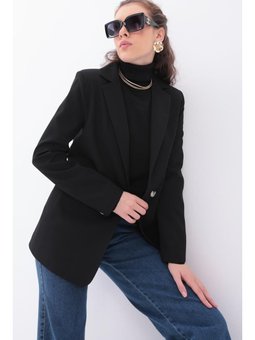 Astarlı Blazer Ceket Siyah