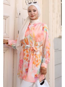 Desenli Somon Gömlek