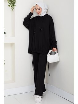 Aris Oysho Tunik Pantolon İkili Siyah Takım