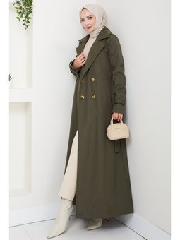 Haki Tam Boy Su Geçirmez Trenç