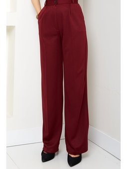 Mihre Çımalı Palazzo Bordo Pantolon