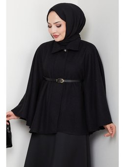 Selas Kemerli Siyah Panço