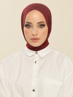 Pratik Penye Bordo Şal