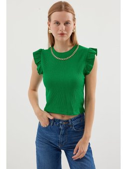 Örme Yeşil Bluz