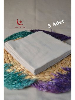 Flamlı Kare Pamuklu Eşarp 100x100cm (5 Adet)