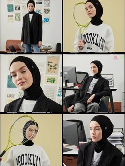Athletıc Hıjab Siyah