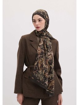 Enya Desen Şal Kahve
