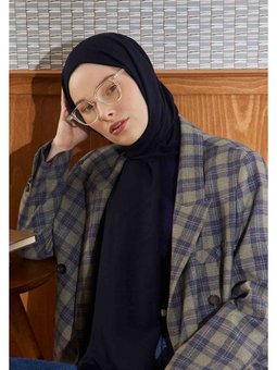 Pamuk Crash Lacivert Şal