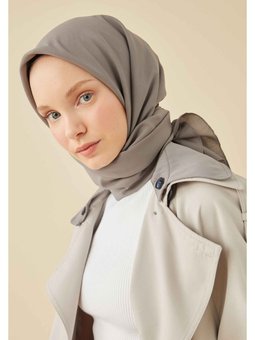 Pamuk İpek Eşarp Füme