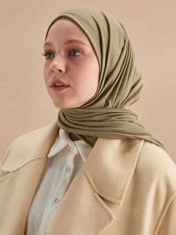 Penye Soft Yeşil Şal