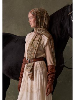 Sıara Desen Şal Bakır